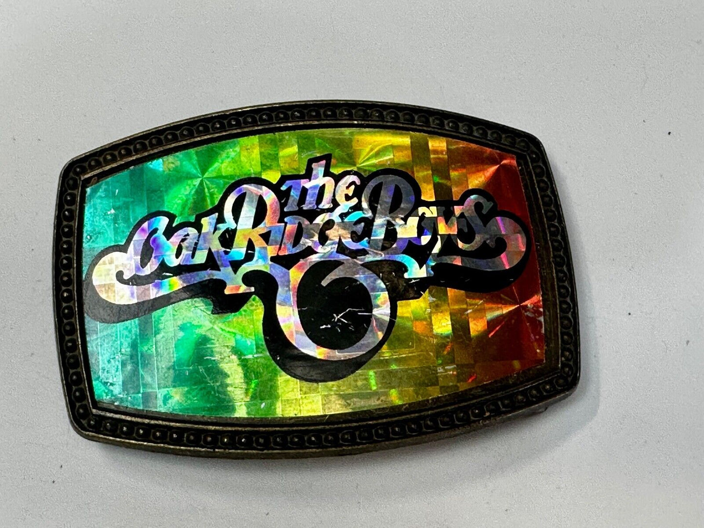 The Oak Ridge Boys - Music Band - Vintage Holographic Prism style Belt Buckle
