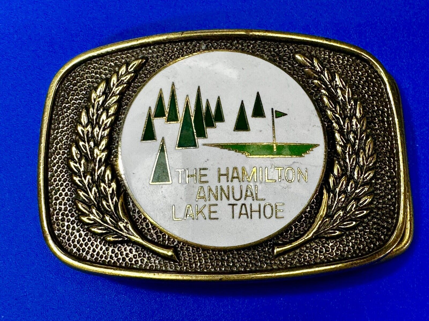 The Hamilton Health Center Annual Golf Tournament Lake Tahoe Belt Buckle
