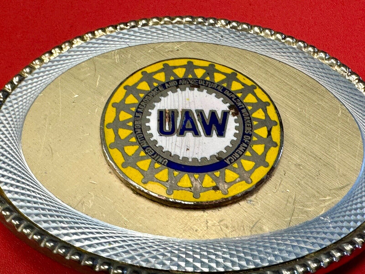 United Automobile Aerospace and Agricultural Implement Workers Belt Buckle - W