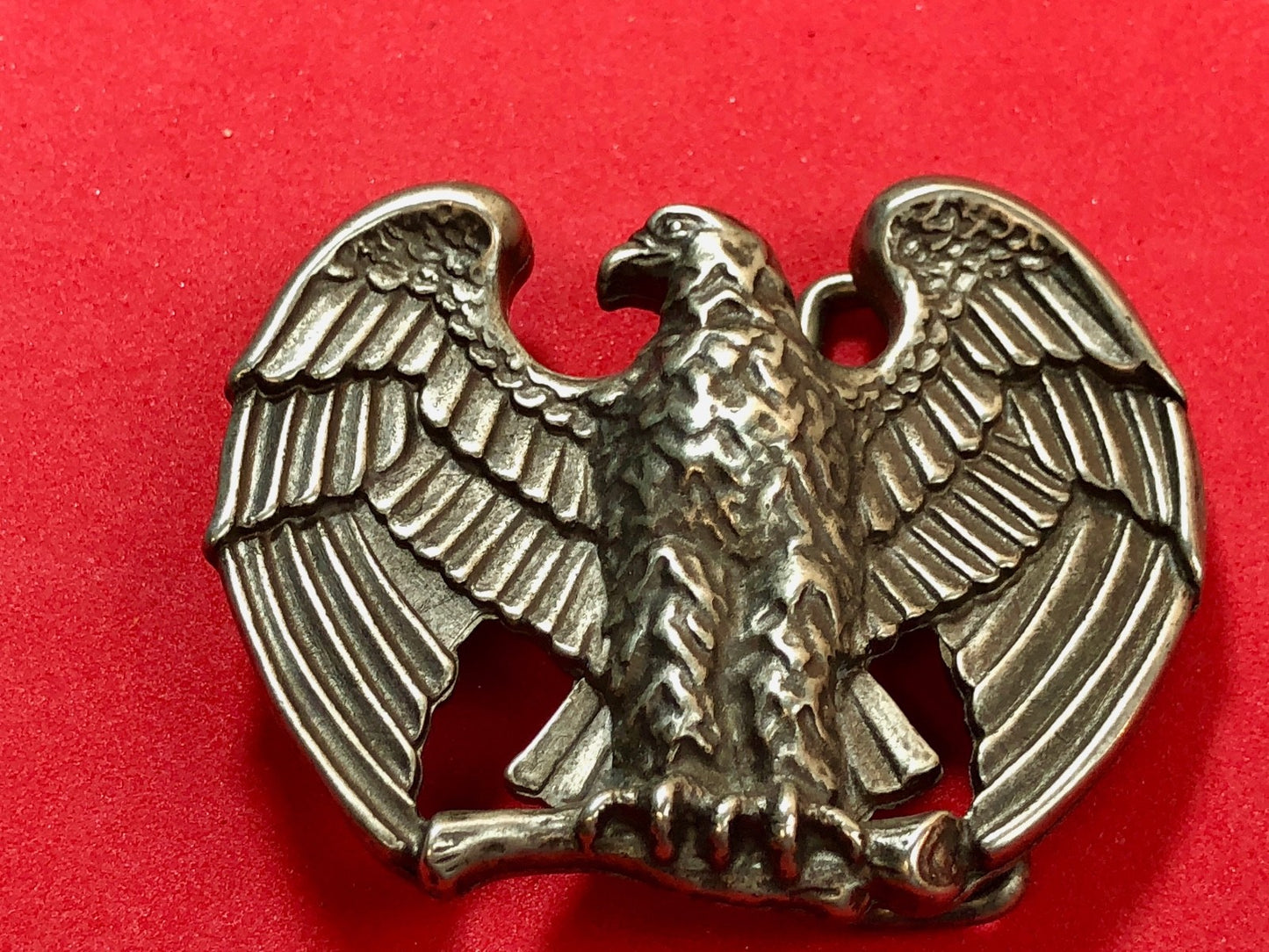 Vintage 80s Retro? AVON Perched Eagle Thick Metal Belt Buckle