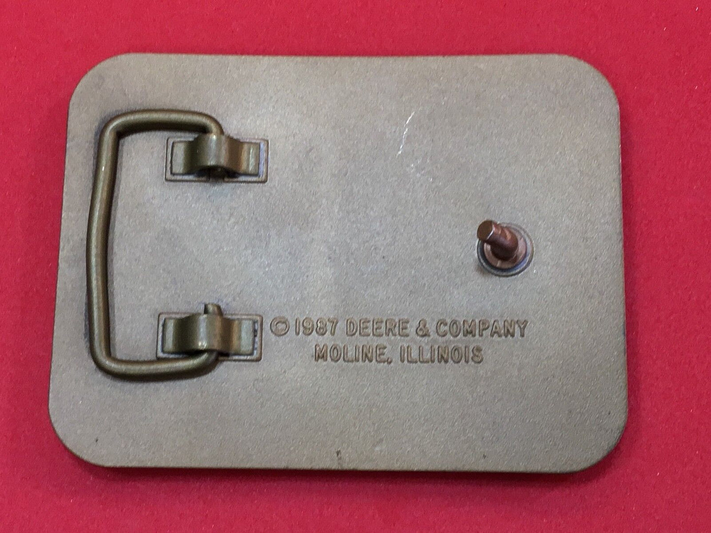 Vintage 1987 John Deere & co MAX EMERGE 2 Planters belt buckle