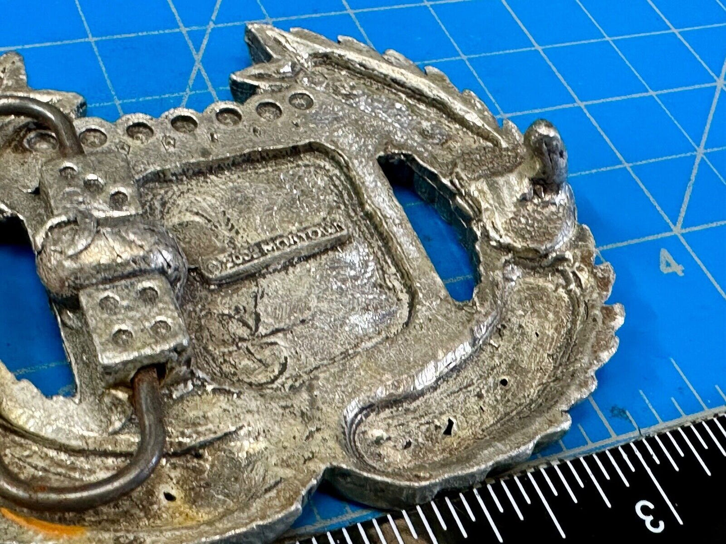 Vintage Cadillac Olive Branch Logo Cutout Belt Buckle by Mobtown 2002