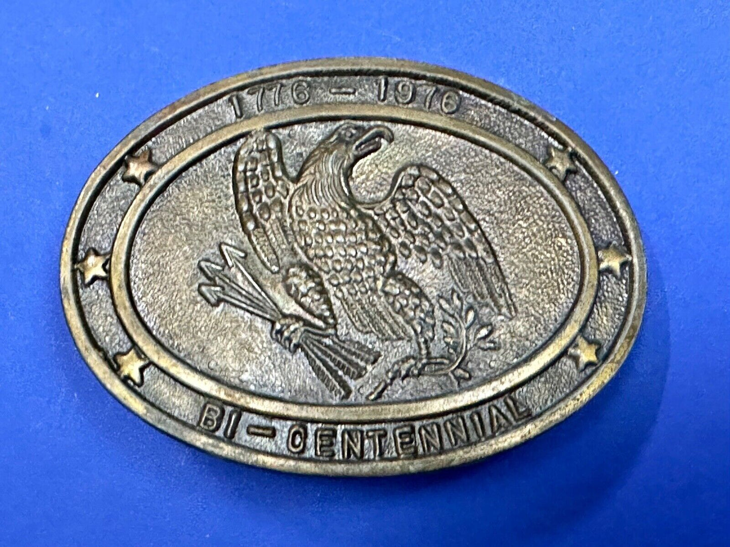 Bicentennial USA America 1776 - 1976 Eagle Arrows Vintage belt buckle
