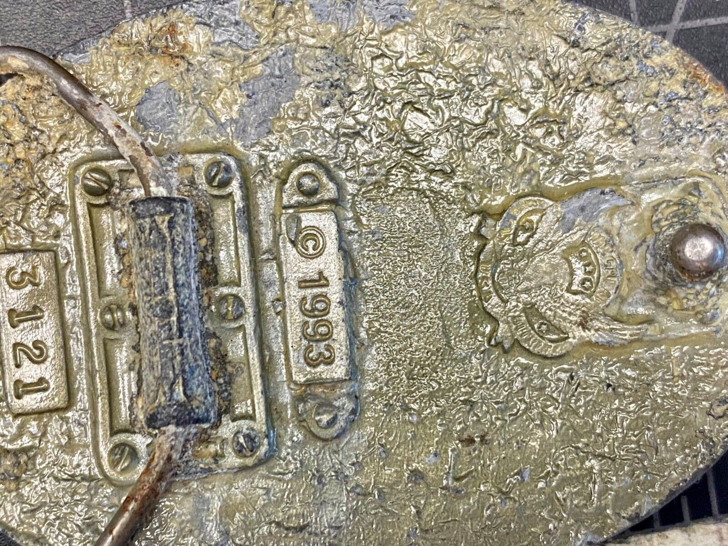 Vintage 1993 Western Star And Flower Swirl - Great American Belt Buckle Co
