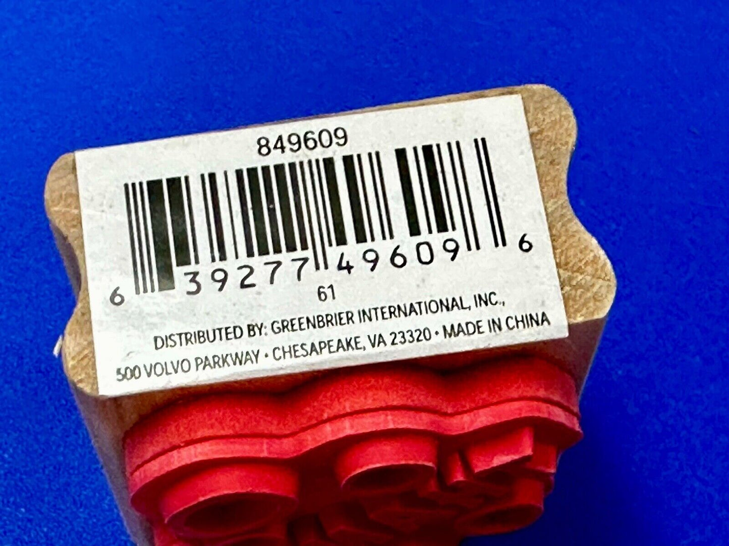 THANKS! - NOS 1.5" Rubber Stamp for Crafting and Card Making
