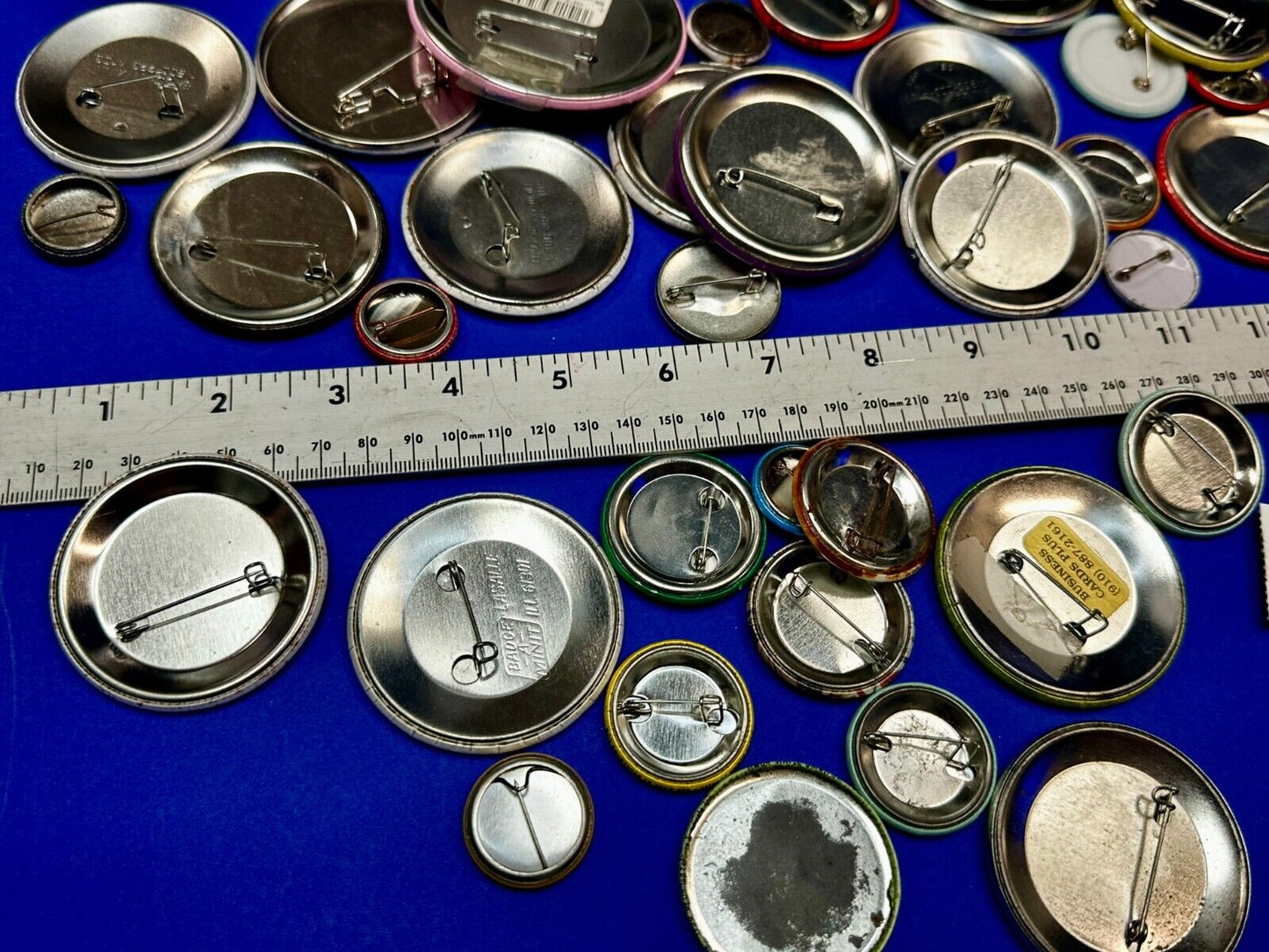 Around 40 Button's Pin's - Advertising Promo Pinbacks Grab Bag Resale Gifts!