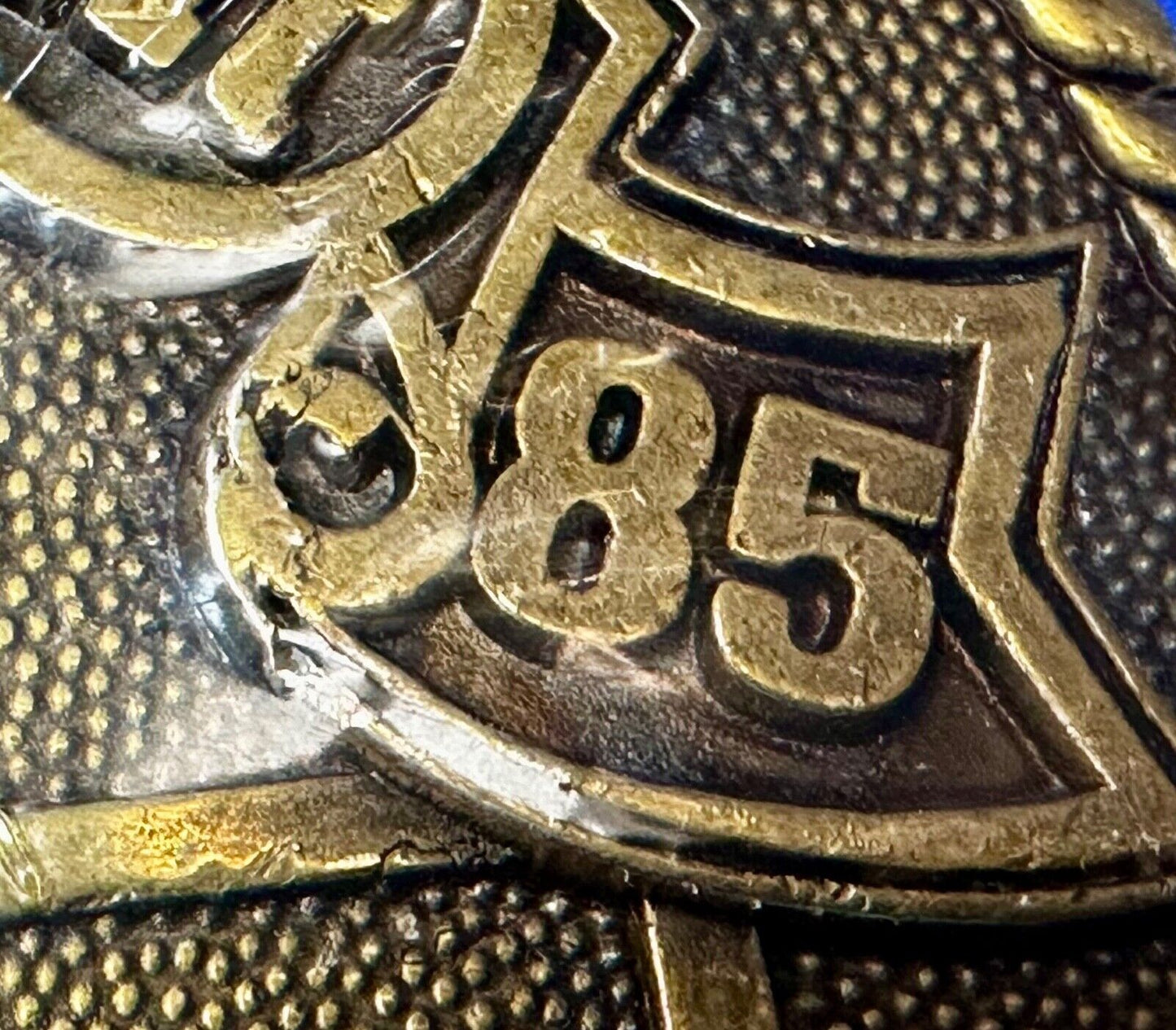 1985 Hesston Outlet Tournament RODEO NFR Vintage Commemorative NOS Belt Buckle