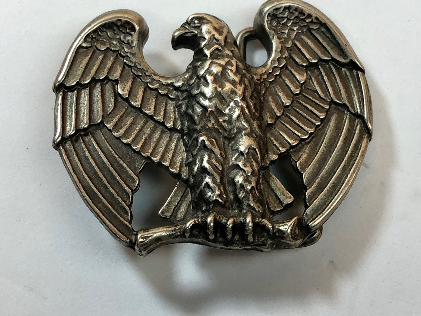 Vintage 80s Retro? AVON Perched Eagle Thick Metal Belt Buckle