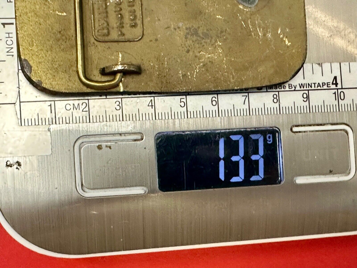 BF Bode Finn Construction Equipment Company Solid Brass Dynabuckle Belt Buckle