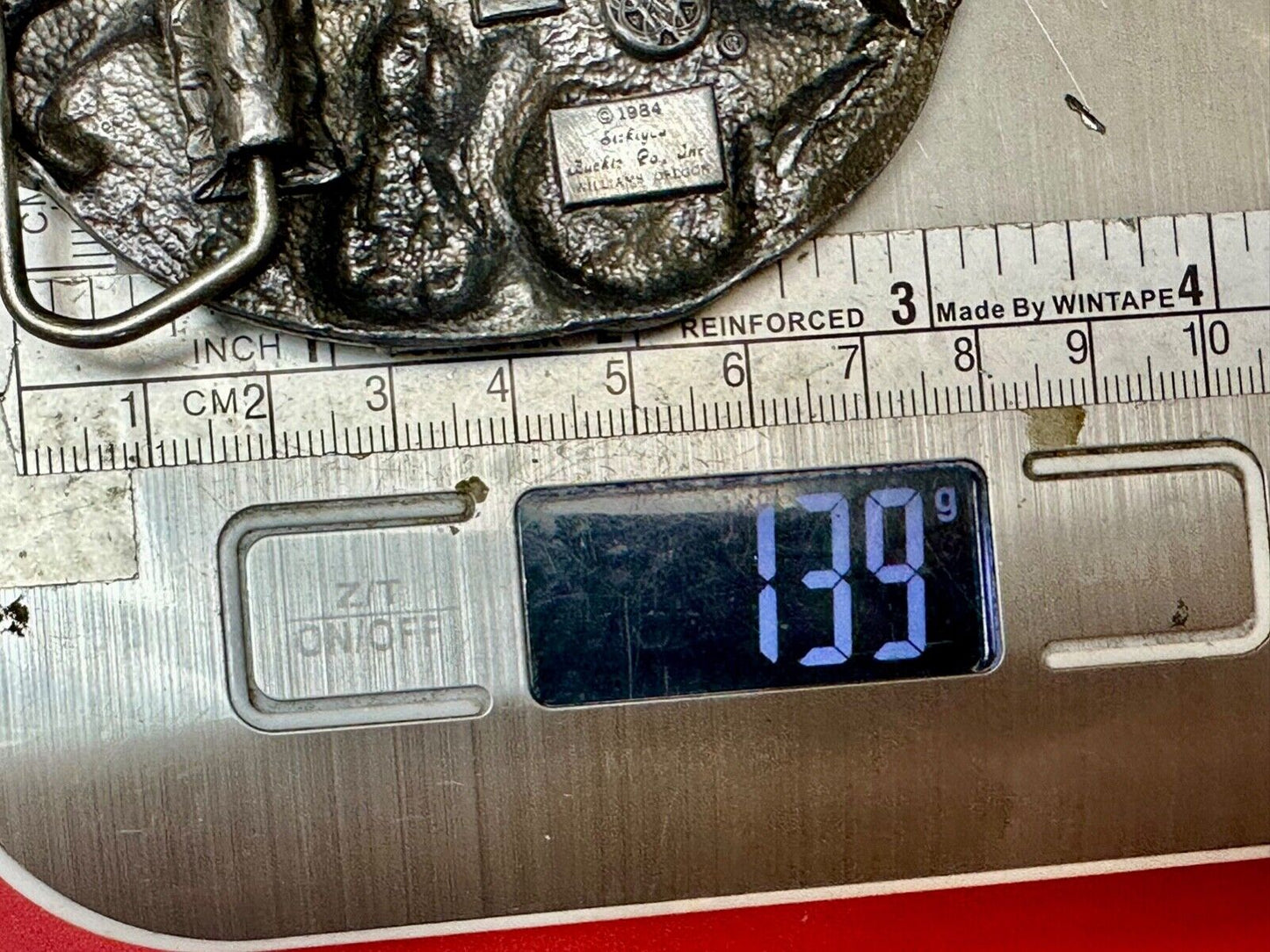 1984 Country Music - Guitar & Banjo pickers Vintage Siskiyou belt buckle E-29