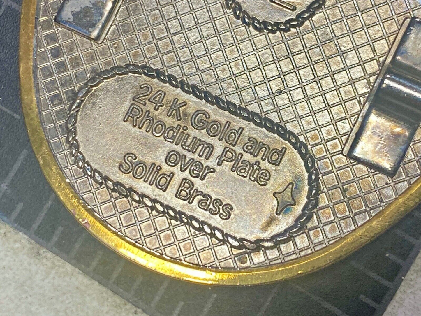24K Gold / Rhodium Plate! North American Hunting Club Life Member Belt Buckle