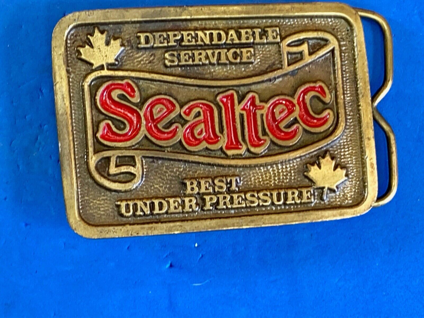 Vintage Belt Buckle - Sealtec - Company - Dependable Service Best Under Pressure