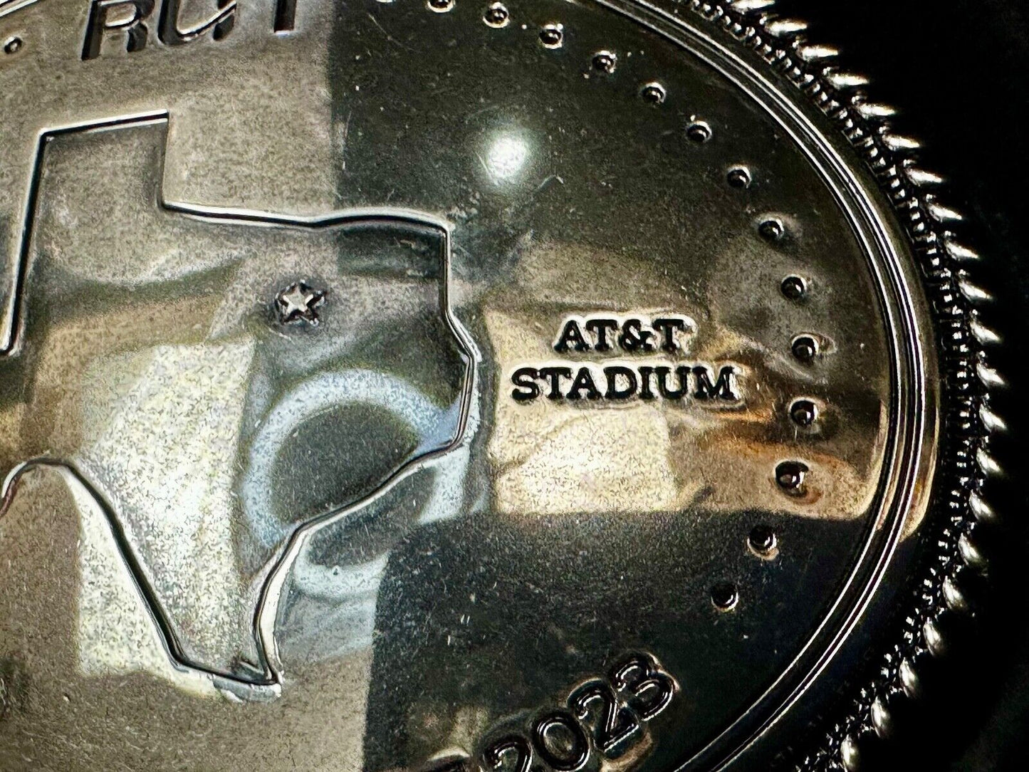 Texas RUN April 17th - 18th. AT&T Stadium League Conference 2023 Belt Buckle