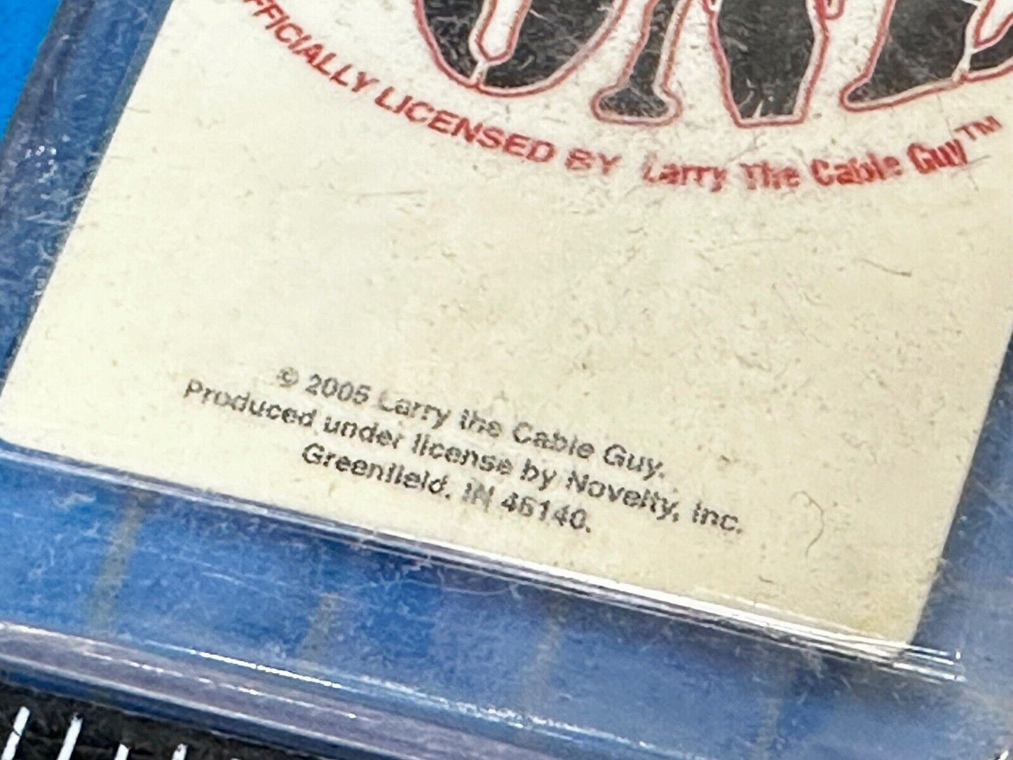 That's Funny Right There Larry The Cable Guy NOS Green Color Keychain Key Ring
