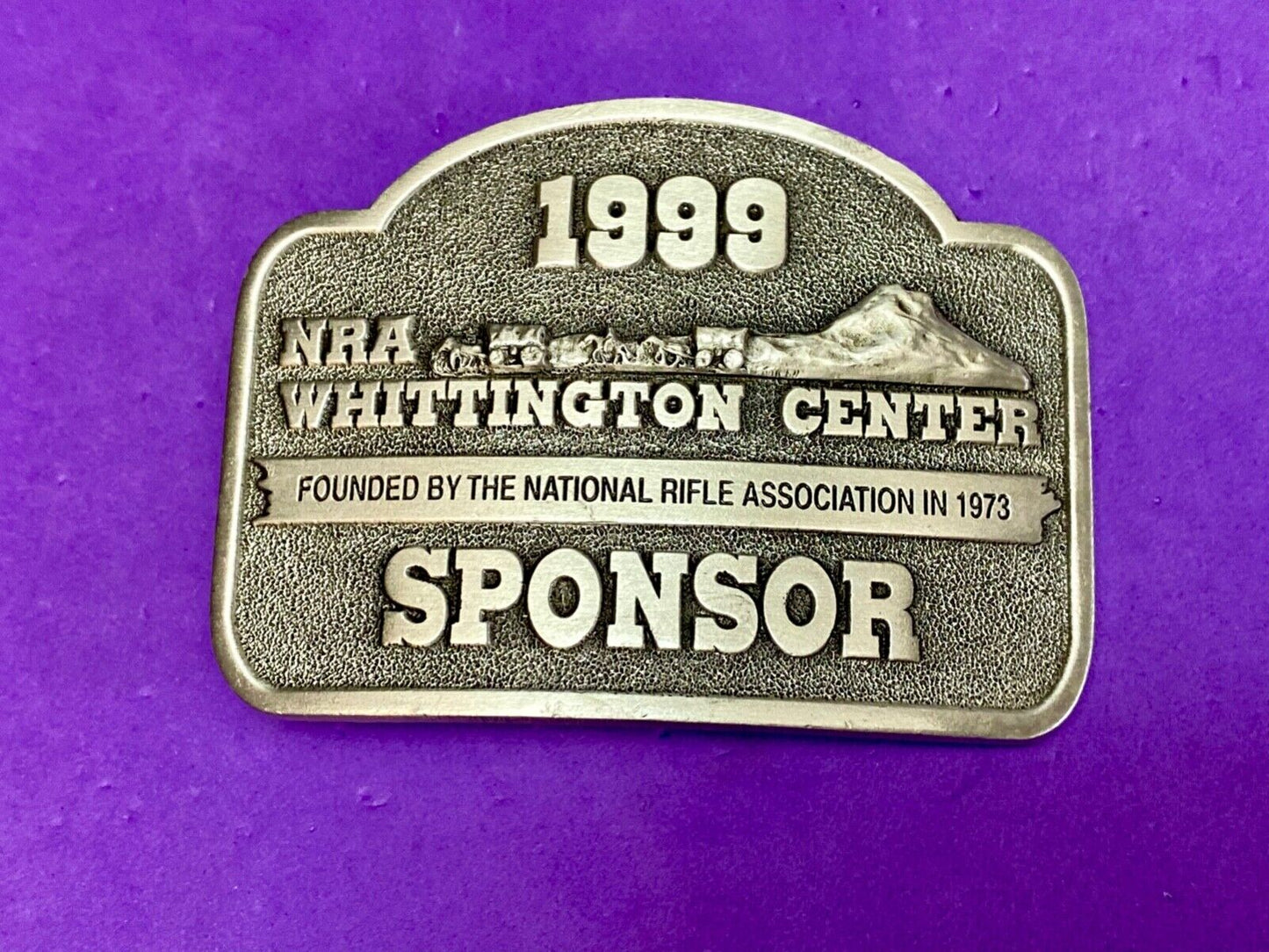 1999 NRA Whittington Center National Rifle Associon Sponsor belt buckle