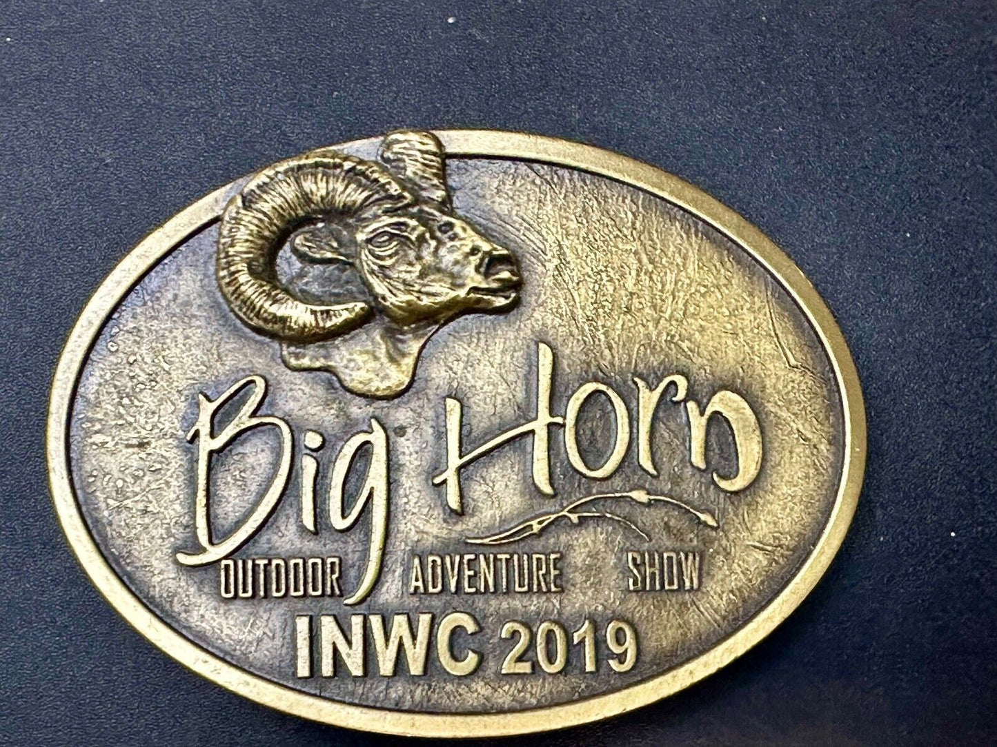 BIG HORN SHOW 2019 Outdoor Adventure Inland N.W. INWC Spokane WA Belt Buckle
