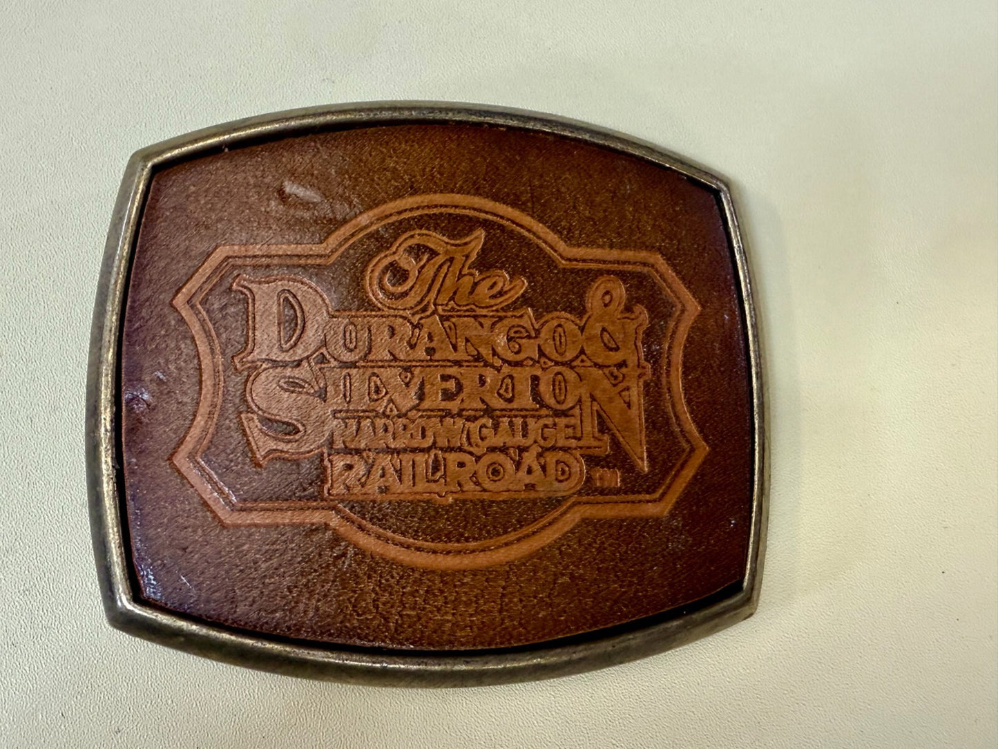 The Durango -Silverton Narrow Gauge Railroad Historic Railway Belt Buckle el Cid