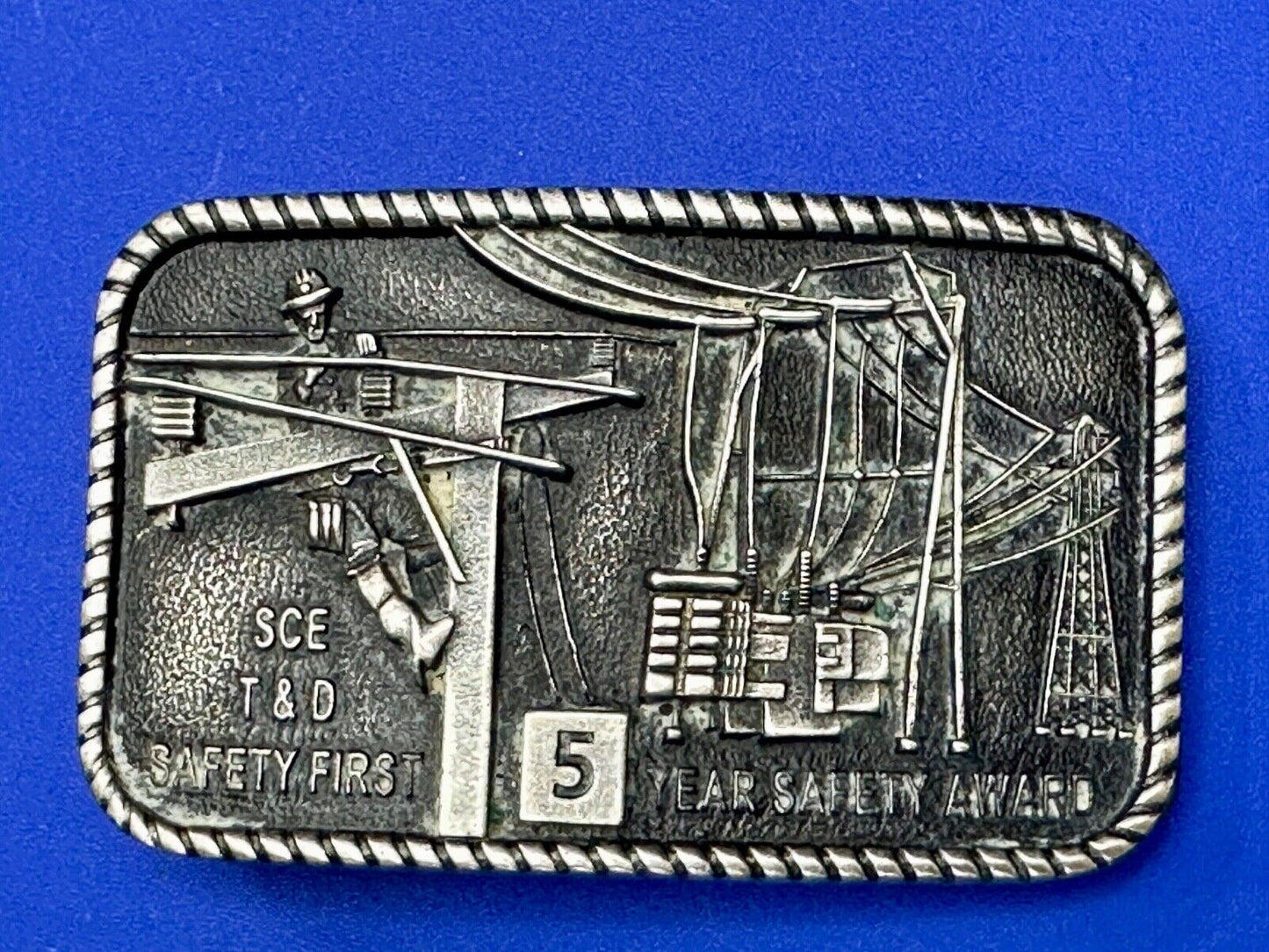 Belt Buckle SCD Pole Climber Safety award Belt Buckle
