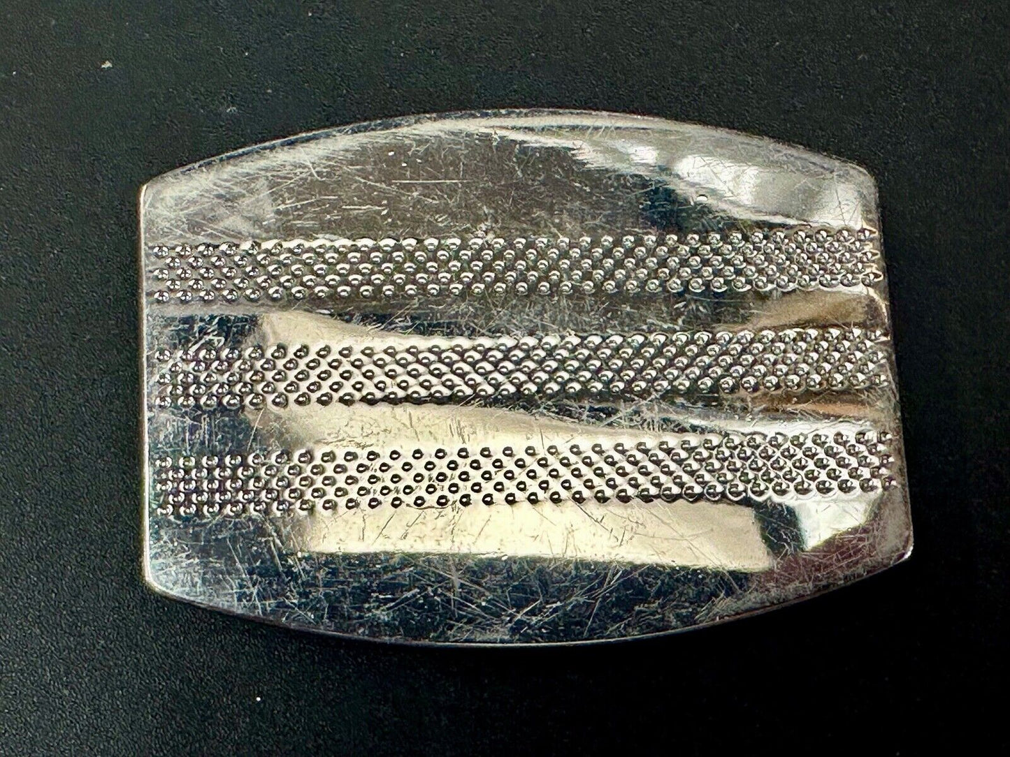 ADIDAS Silver color SHOE Footwear Co Running Golf Trophy striped belt buckle