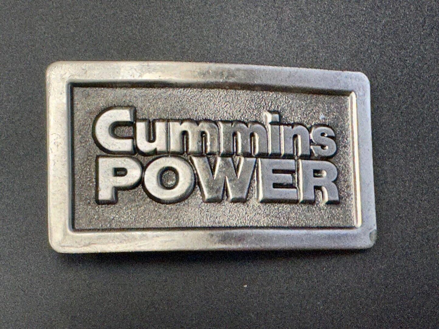 Vintage Cummins Power Promo Belt Buckle Diesel Truck Torque Vintage 1970s Lewis