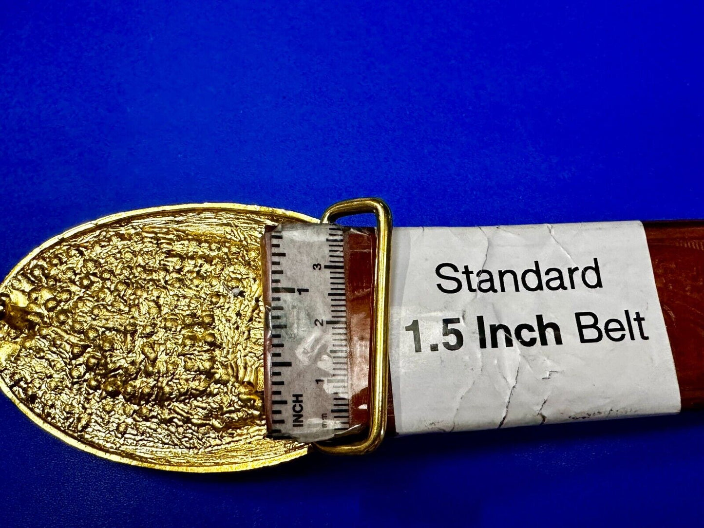 Beautiful Stylish Clear Rhinestone Covered Gold Tone Designer Oval Belt Buckle