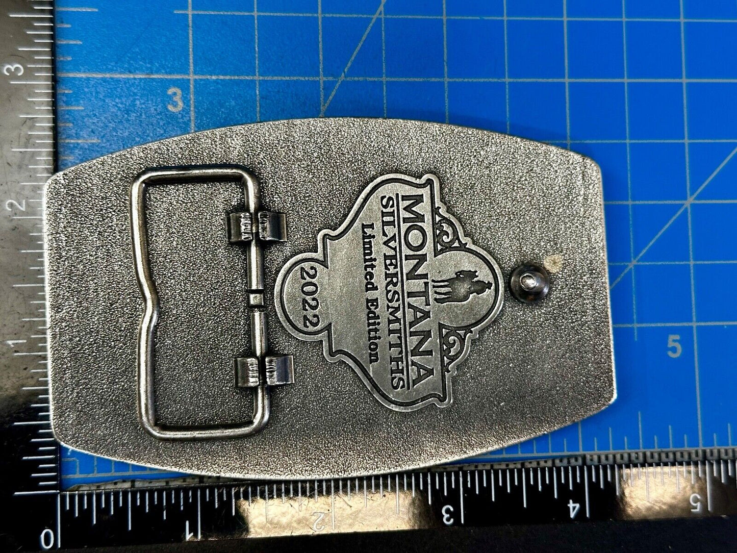 2022 Pendleton Whisky Let'er Buck Montana Silversmith Rodeo Cowboys Belt Buckle