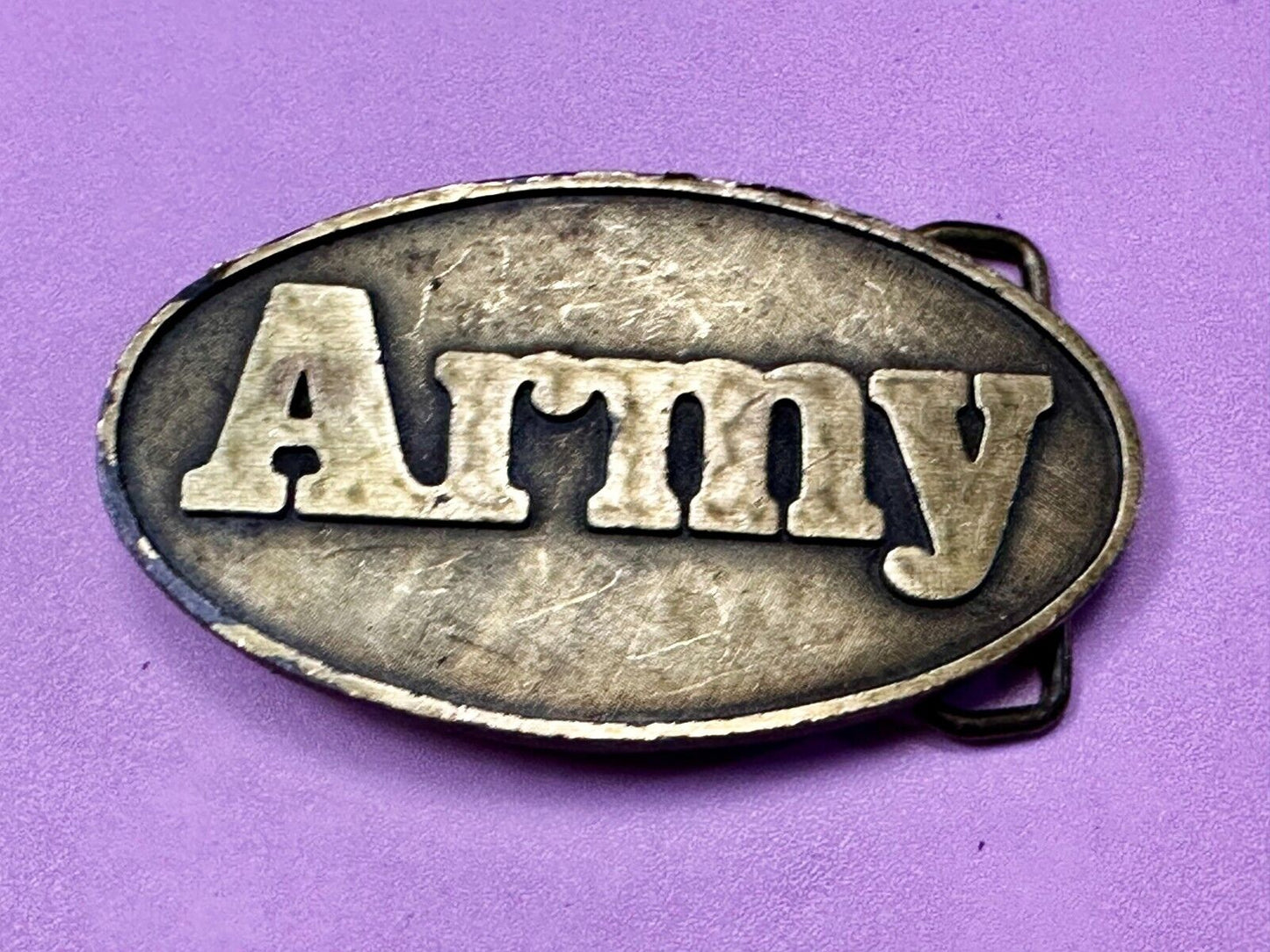 United States Us Army Recruitment Officers Award Vintage Belt Buckle