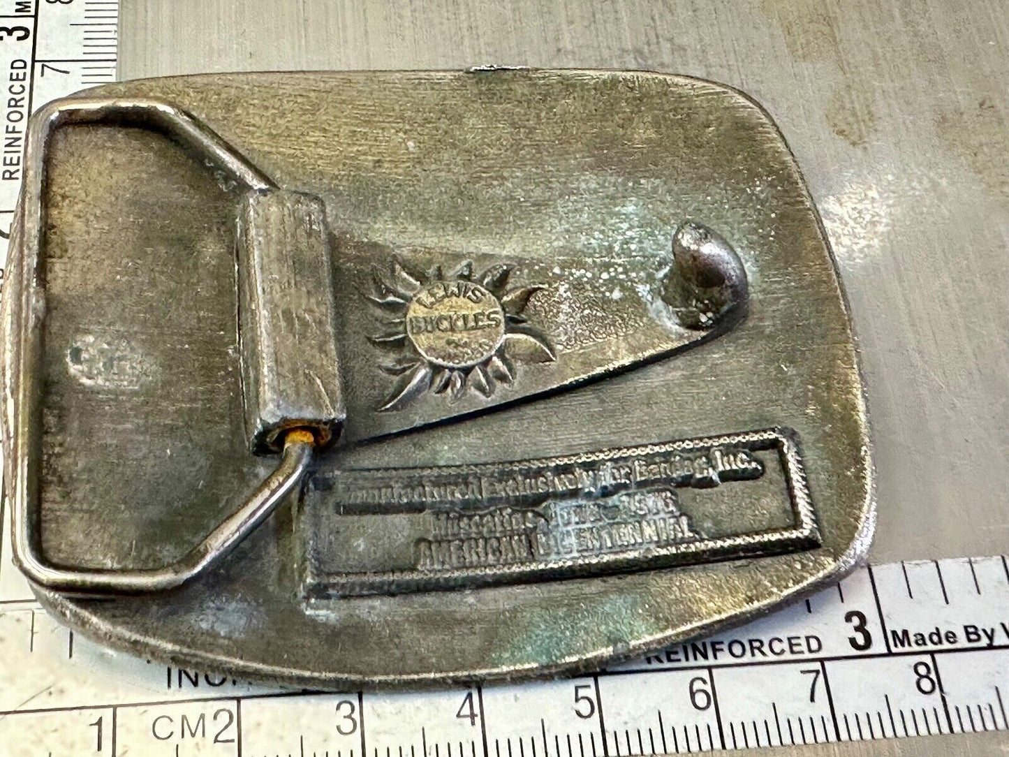 Bandog 200 years on wheels Semi Wagon Bicentennial belt buckle by Lewis Buckles