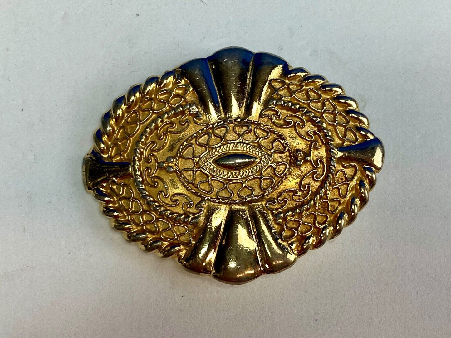 Vintage 80s Designer Gay Boyer New York Braided Belt buckle