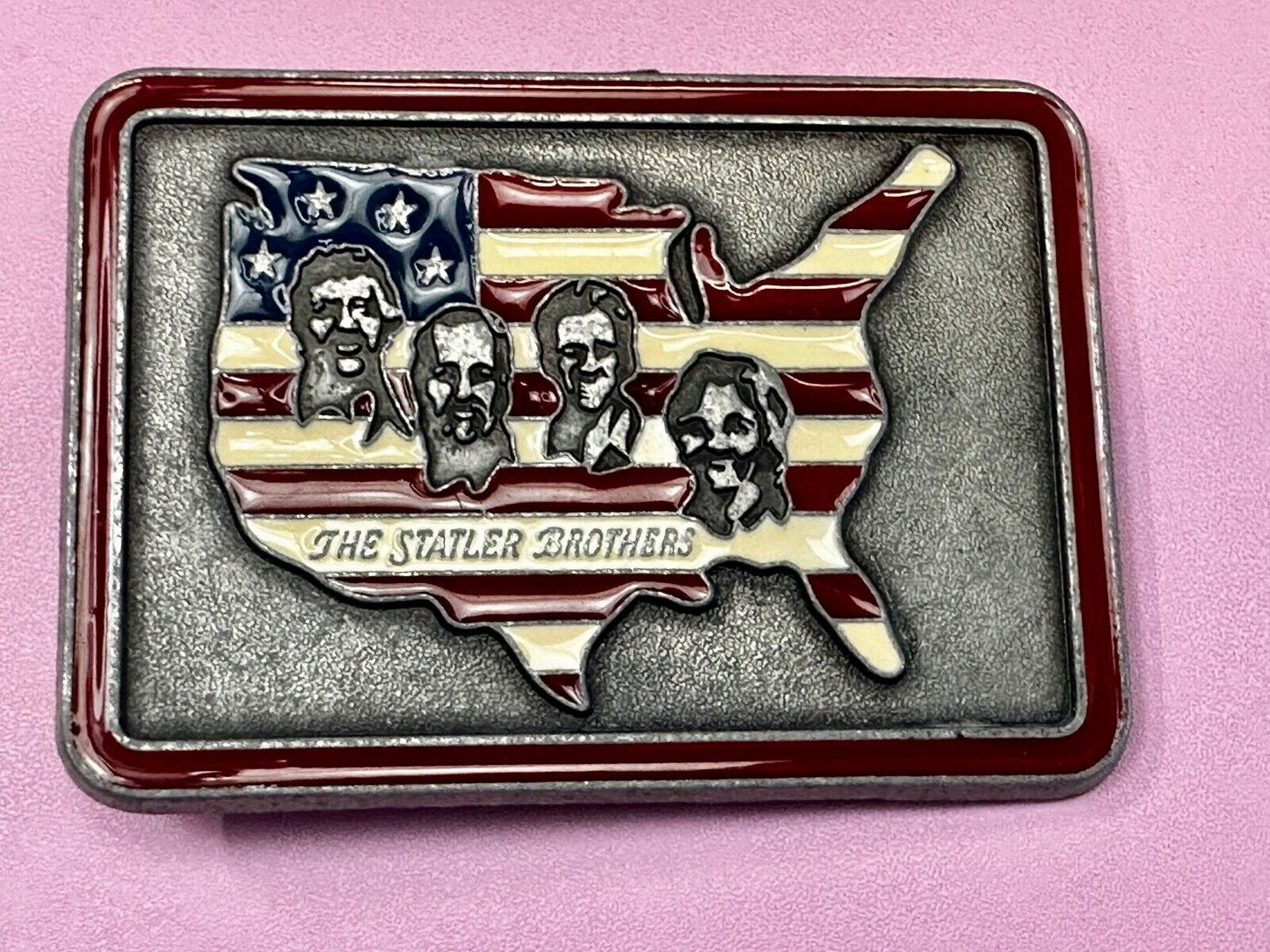 The Statler Brothers Band Country Music Band Record Promo Music Belt Buckle