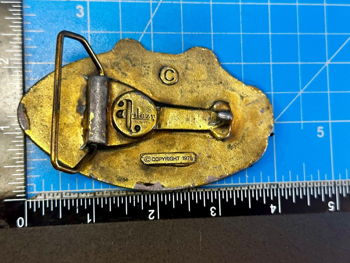 Vintage Big Sky Country Montana Belt Buckle Capitol! Vintage Adezy Denver