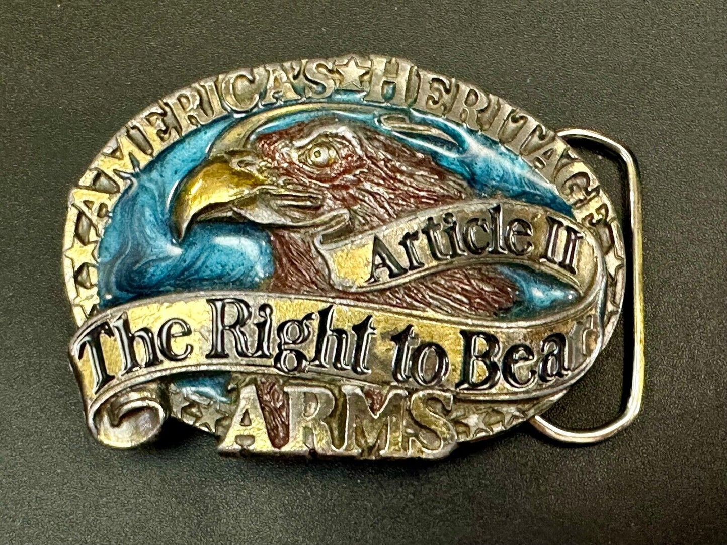 2nd amendment The Right to keep & Bear Arms patriotic great American belt buckle