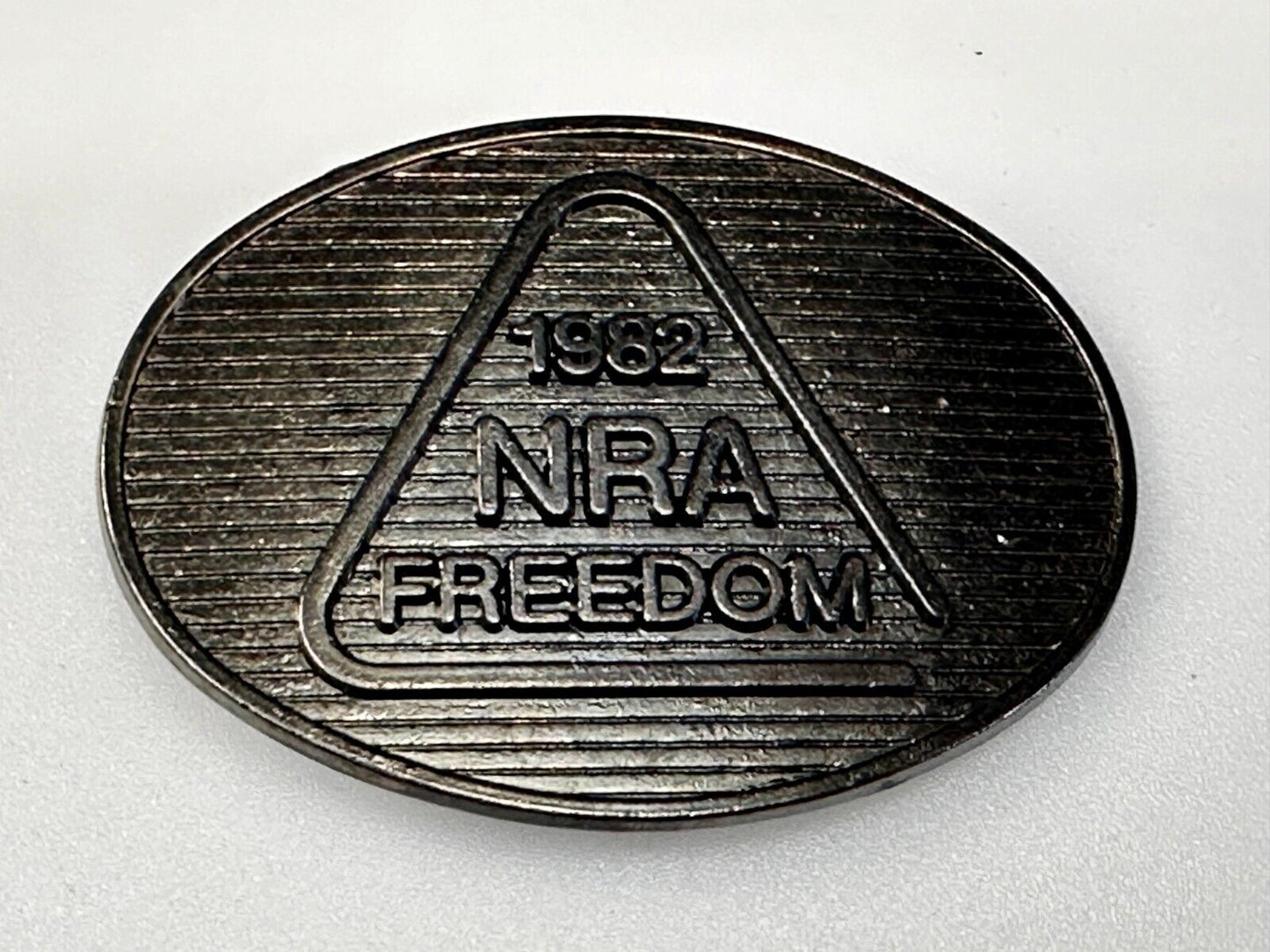 1982 NRA Freedom National Rifle Association Vintage Belt Buckle