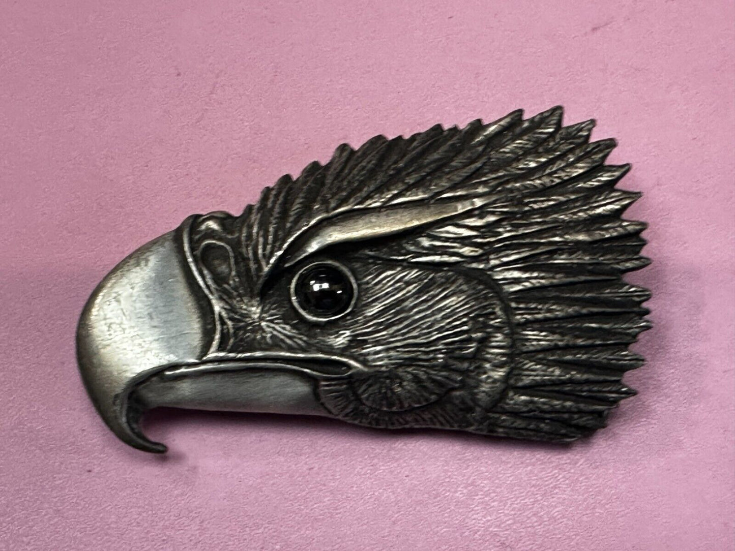 Vintage Eagles Head - Highly Detailed - Frederick Pewter Canada Belt Buckle