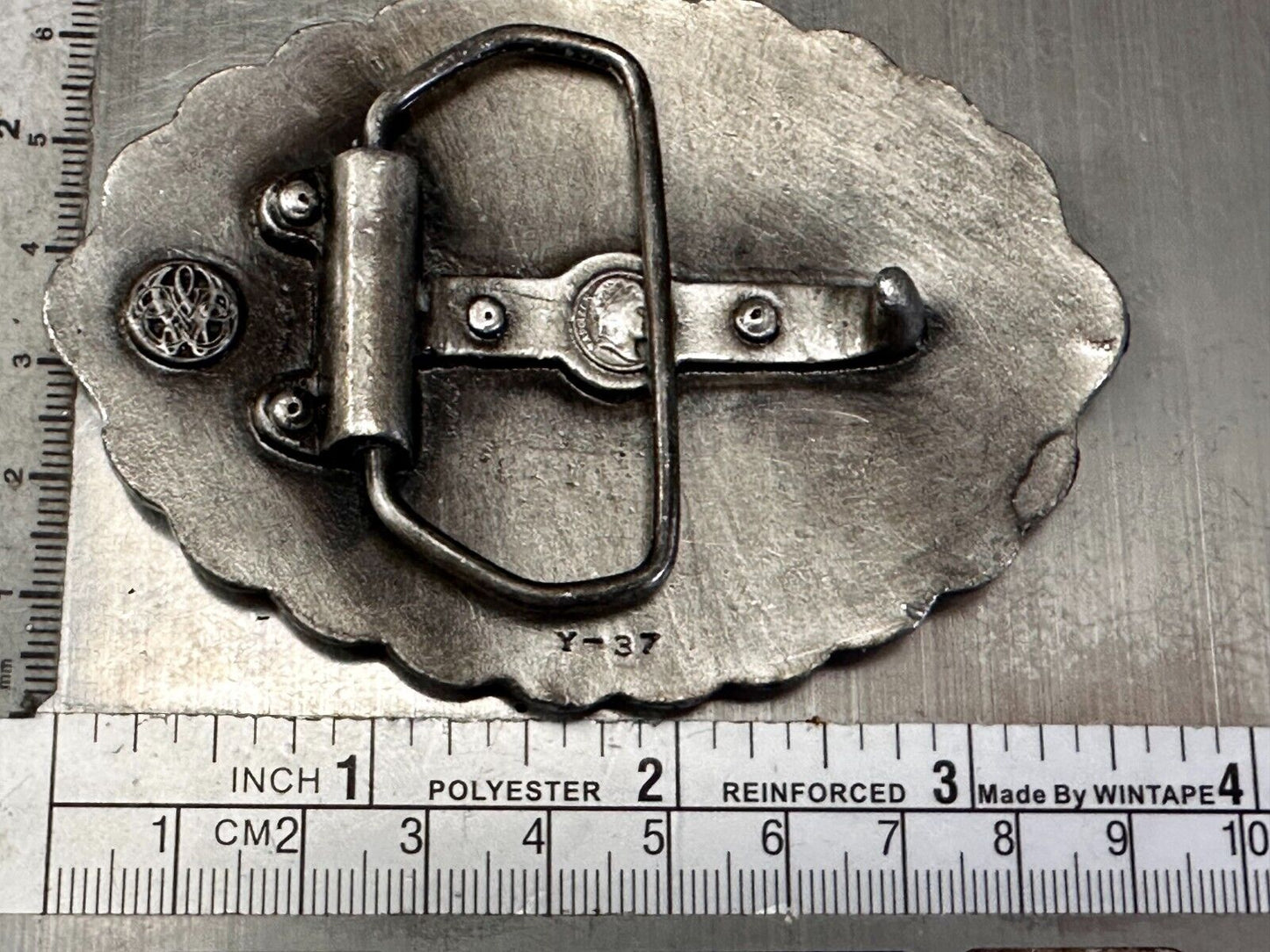 USA Liberty Bell 200 Year Celebration two tone Patriotic Bergamot Belt Buckle
