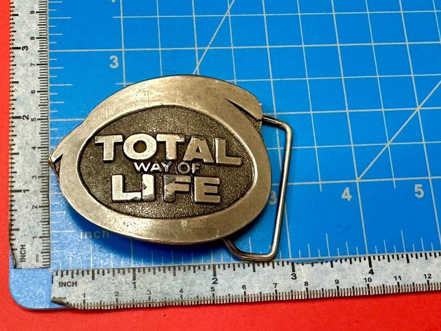 Total Way of Life Lewis Buckles Belt Buckle Midway Independent Life 1976