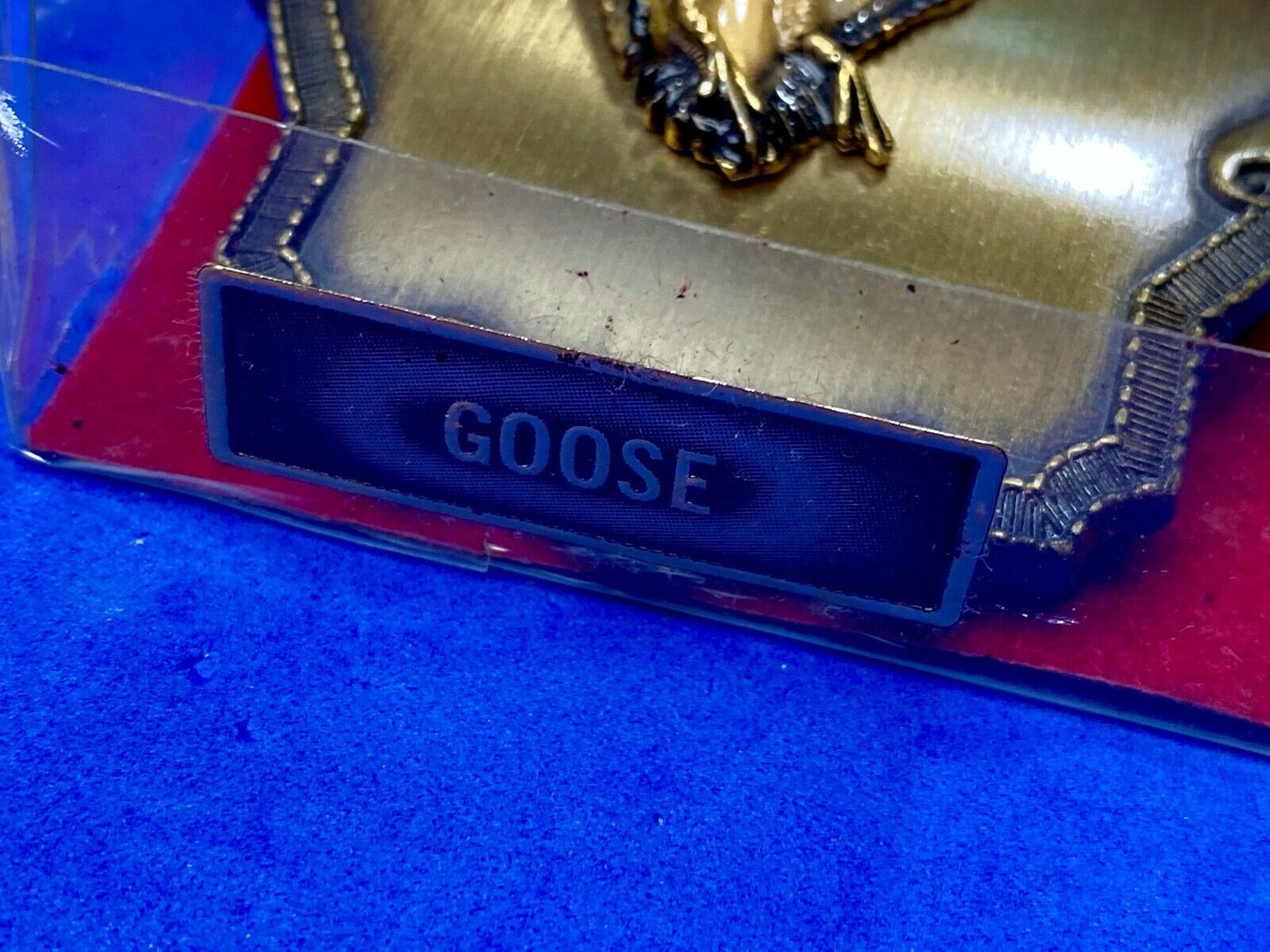 Vintage 1977 GOOSE Western Framed Raintree Belt Buckle - Grouse? Eagle?