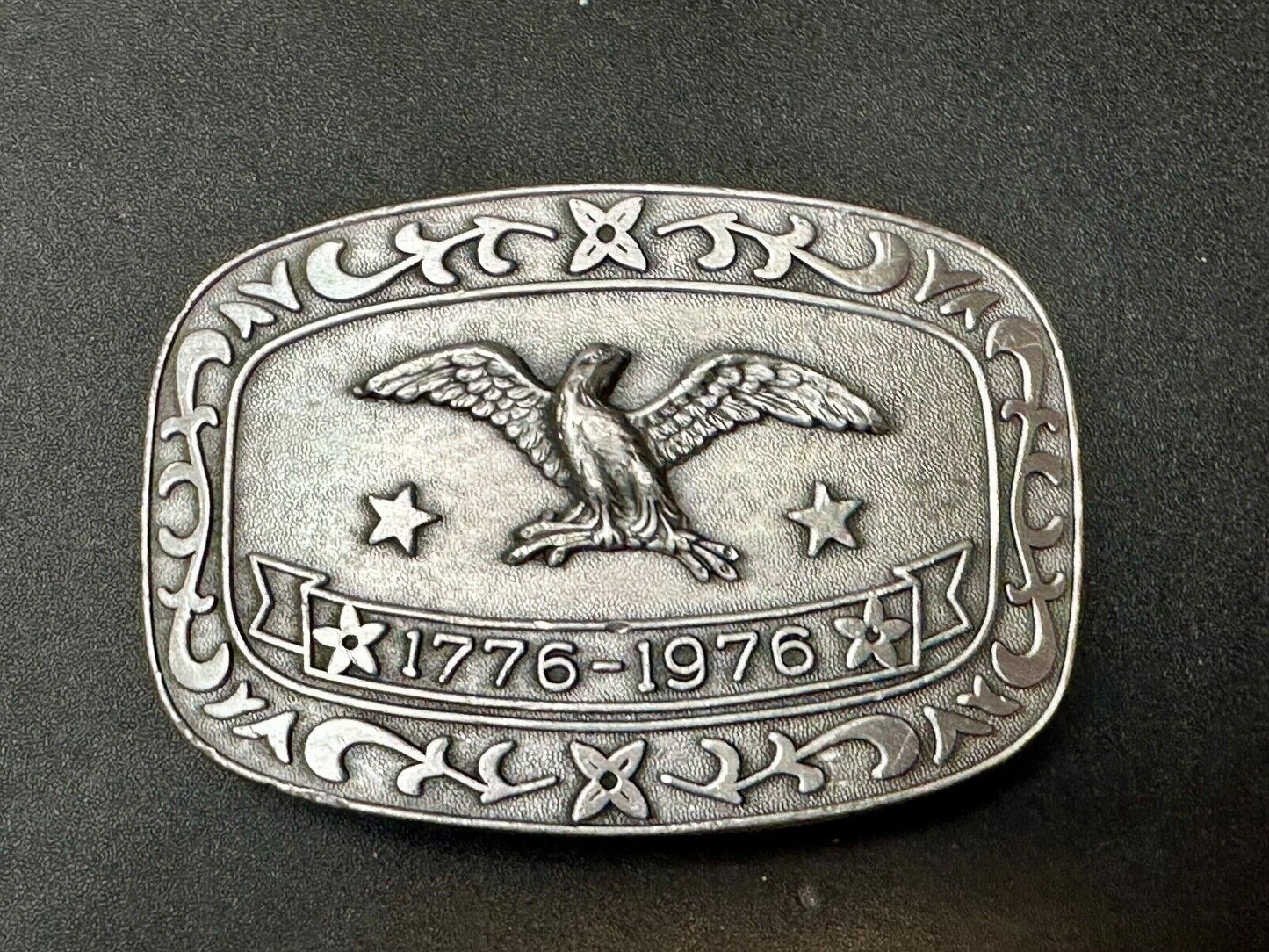 Bicentennial Eagle Patriotic USA America 70's Vintage belt buckle by Celebrity