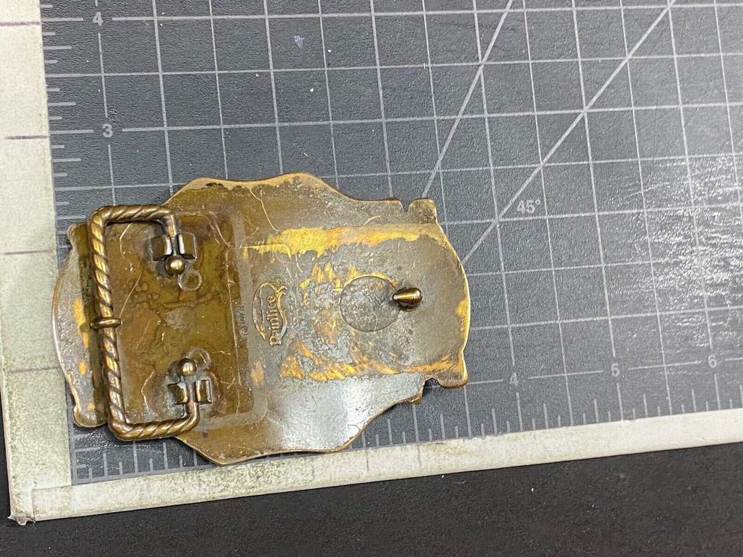 Vintage 70'S Nascar Western Framed Belt Buckle By Raintree - Ultimate Fan Gift!