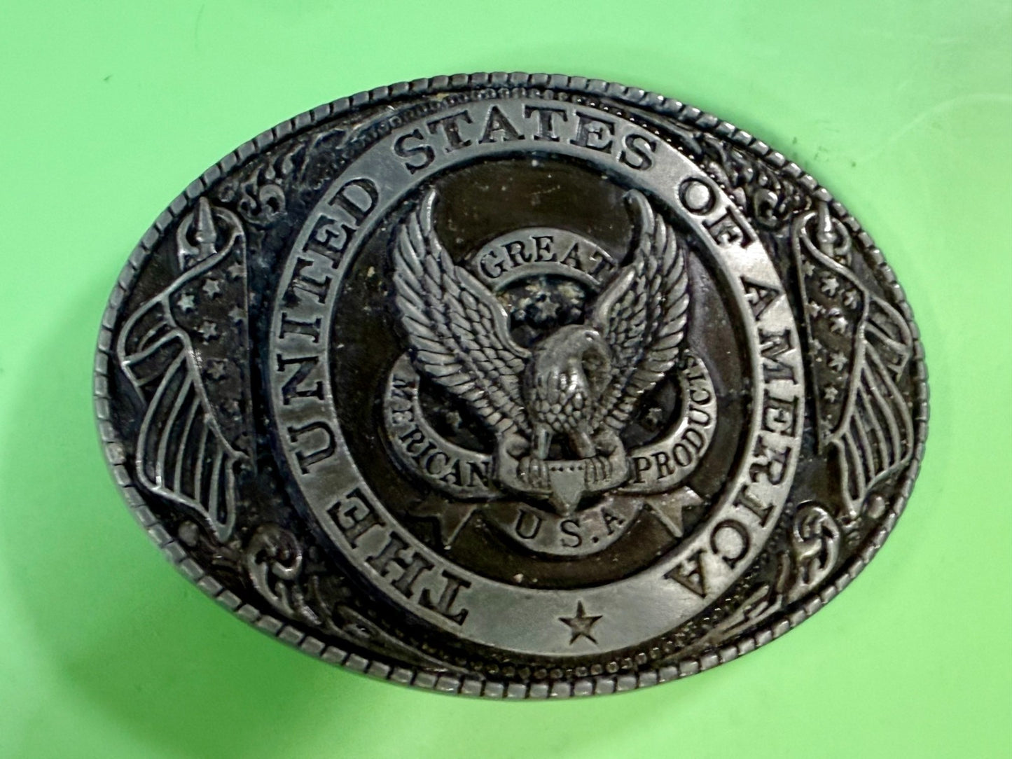 The United States Of America Vintage The Great American Belt Buckle Company