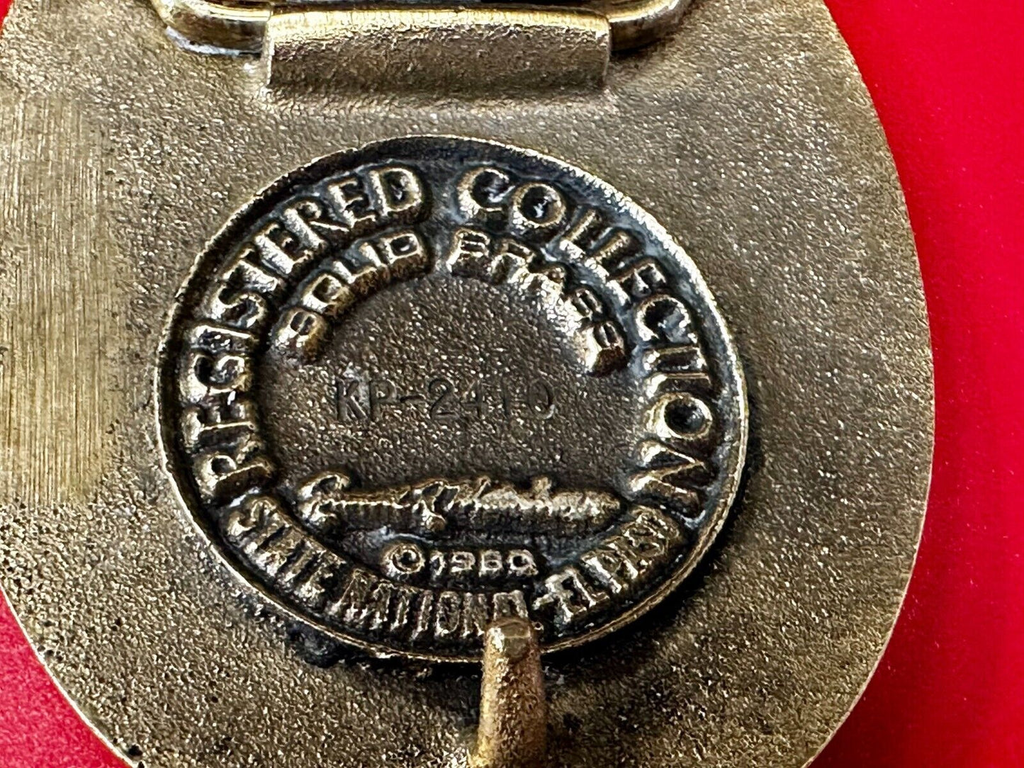 Train Engine El Paso Del Norte 1881 Rail Road Locomotive Solid Brass Belt Buckle