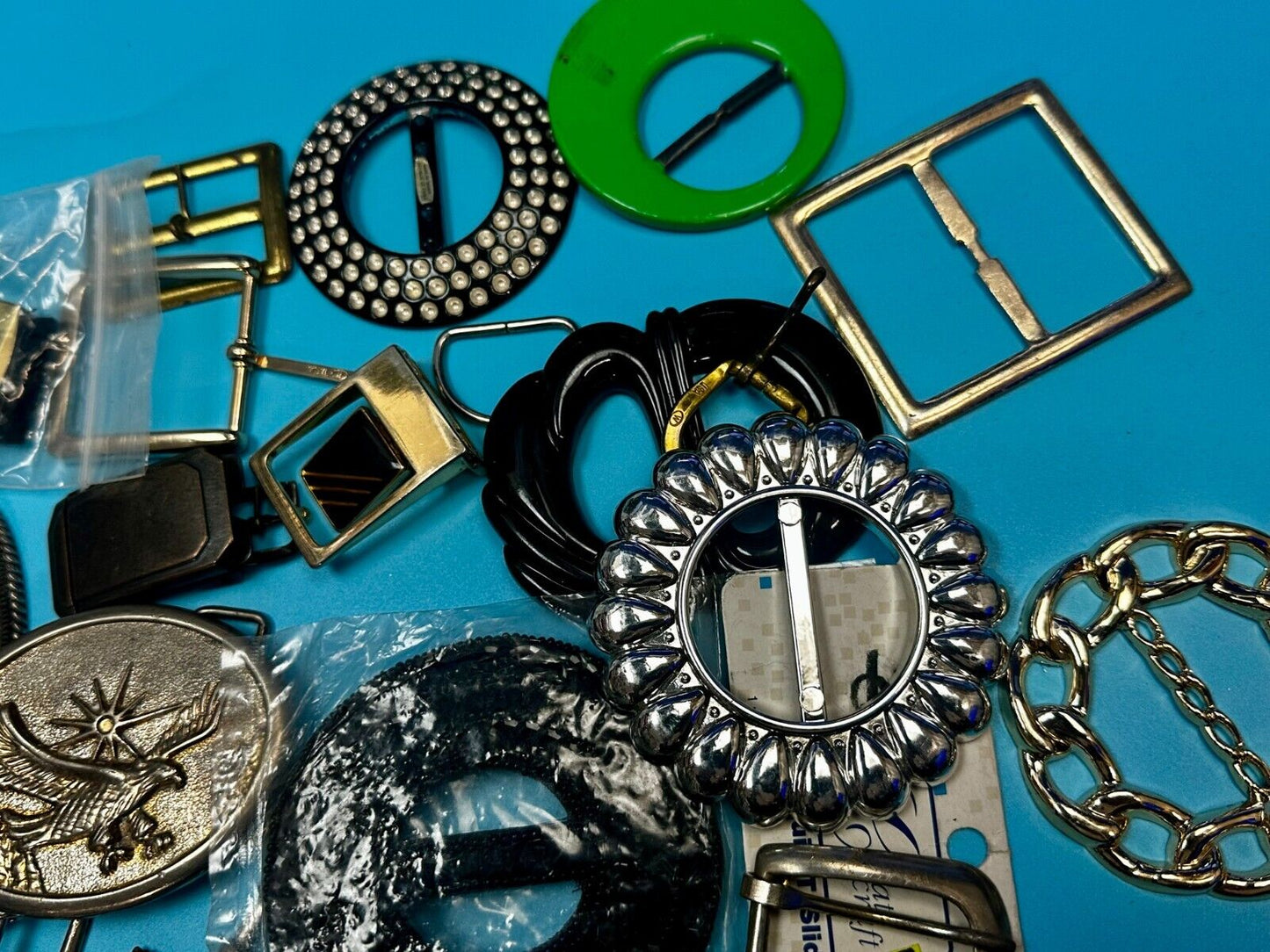 30 Vintage & Modern Belt buckles - Lot, Grab Bag - Resale Gifts!