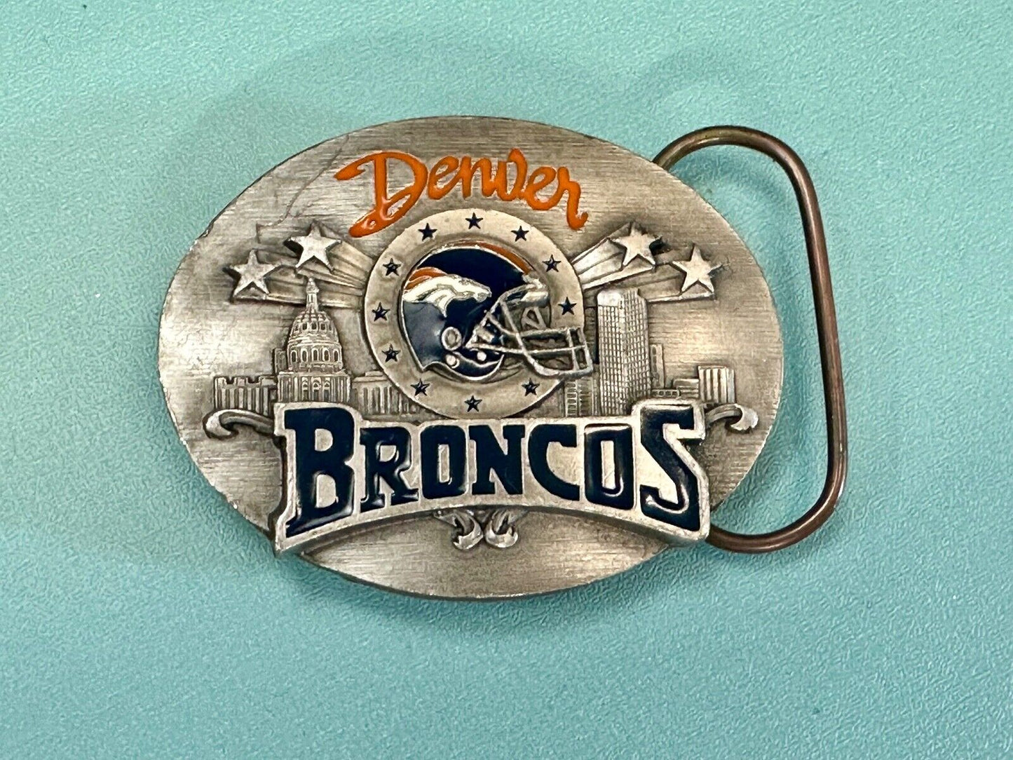 THE Denver Broncos - Most NFL Wins of the 1990's commemorative belt buckle