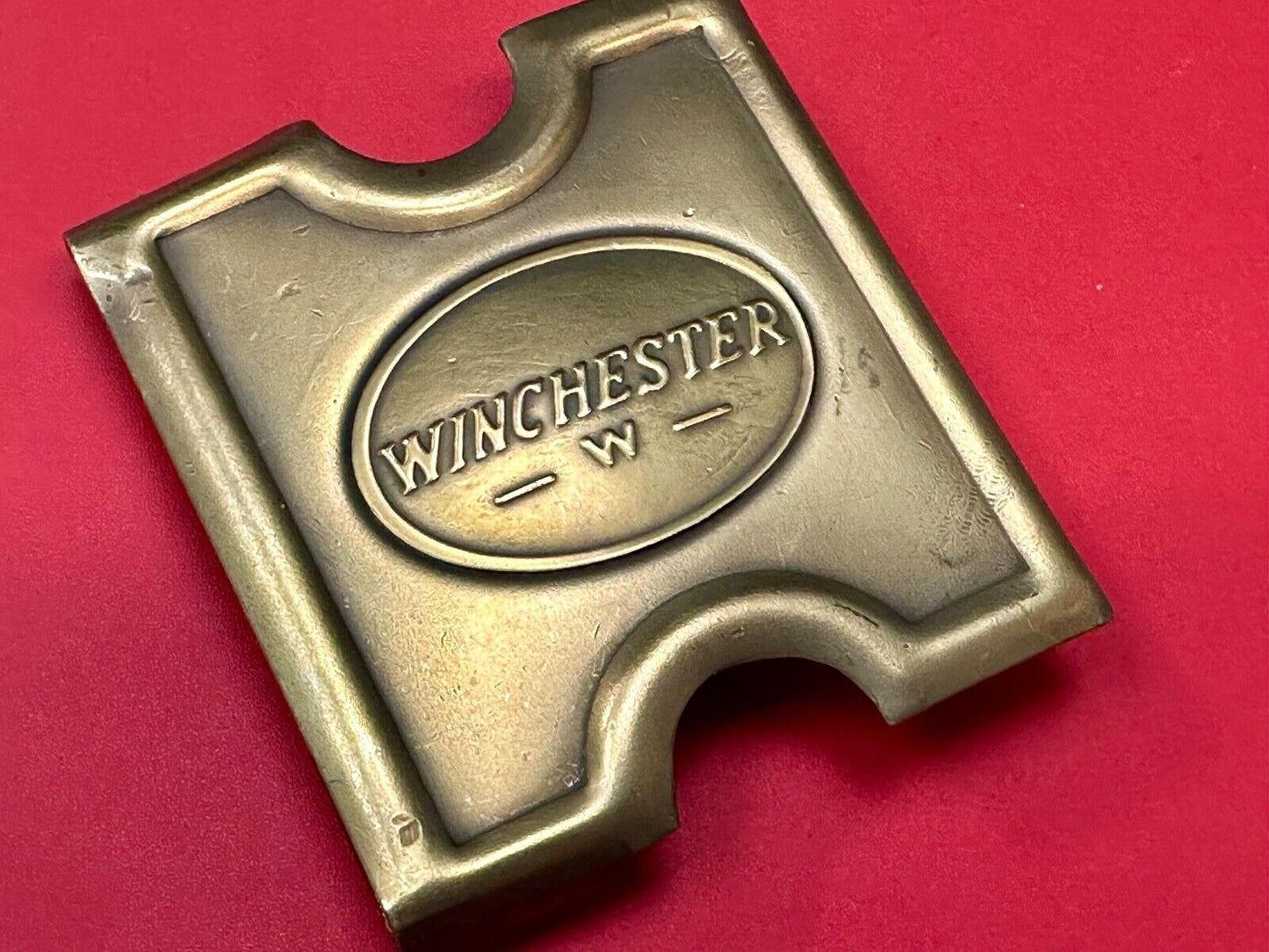 Antique Winchester W Guns Cartridge Belt Buckle Anson Mills 1881 T.C. Orndorff