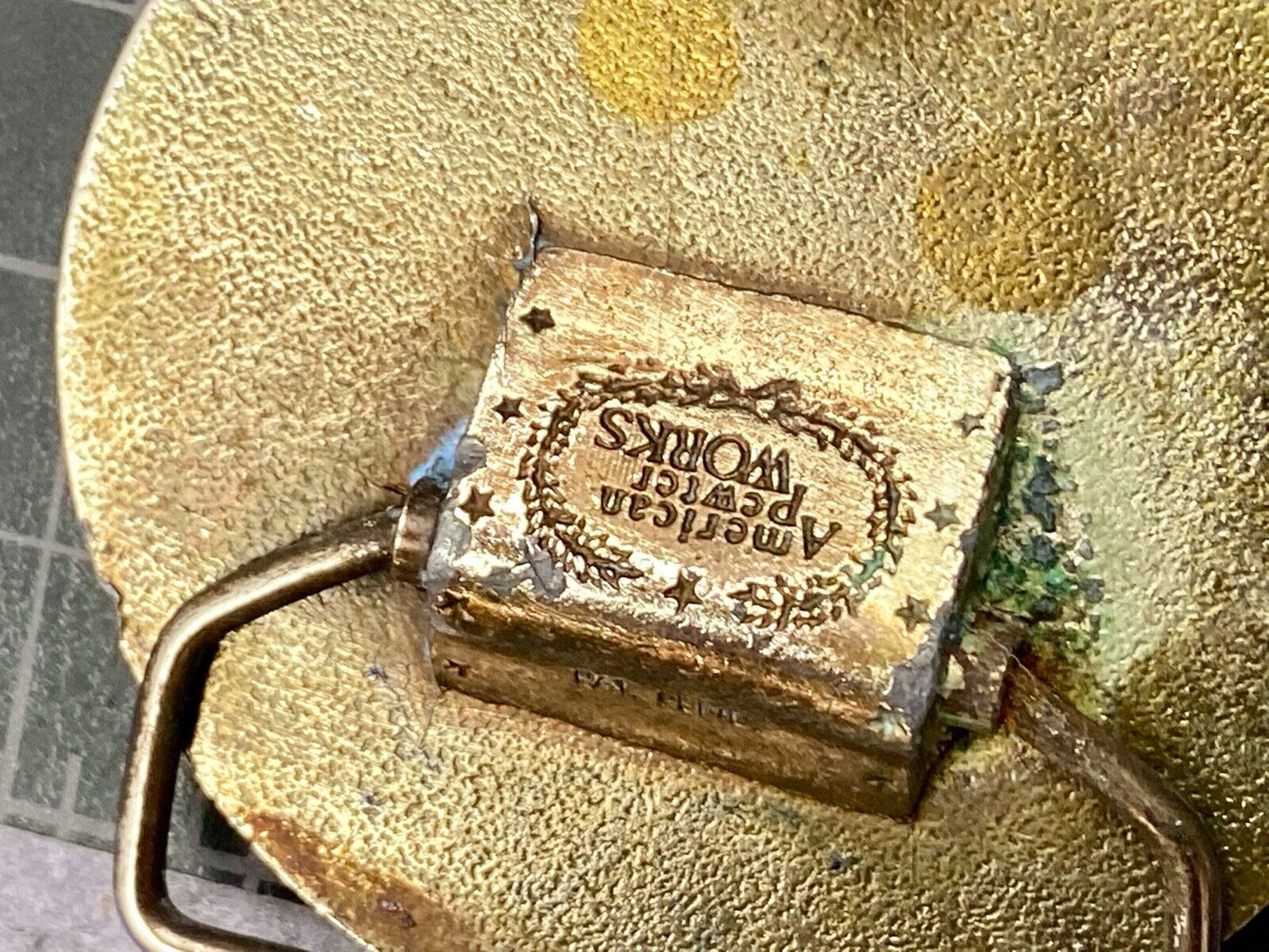 Vintage Churchill's San Francisco belt buckle by American pewter works the bar?