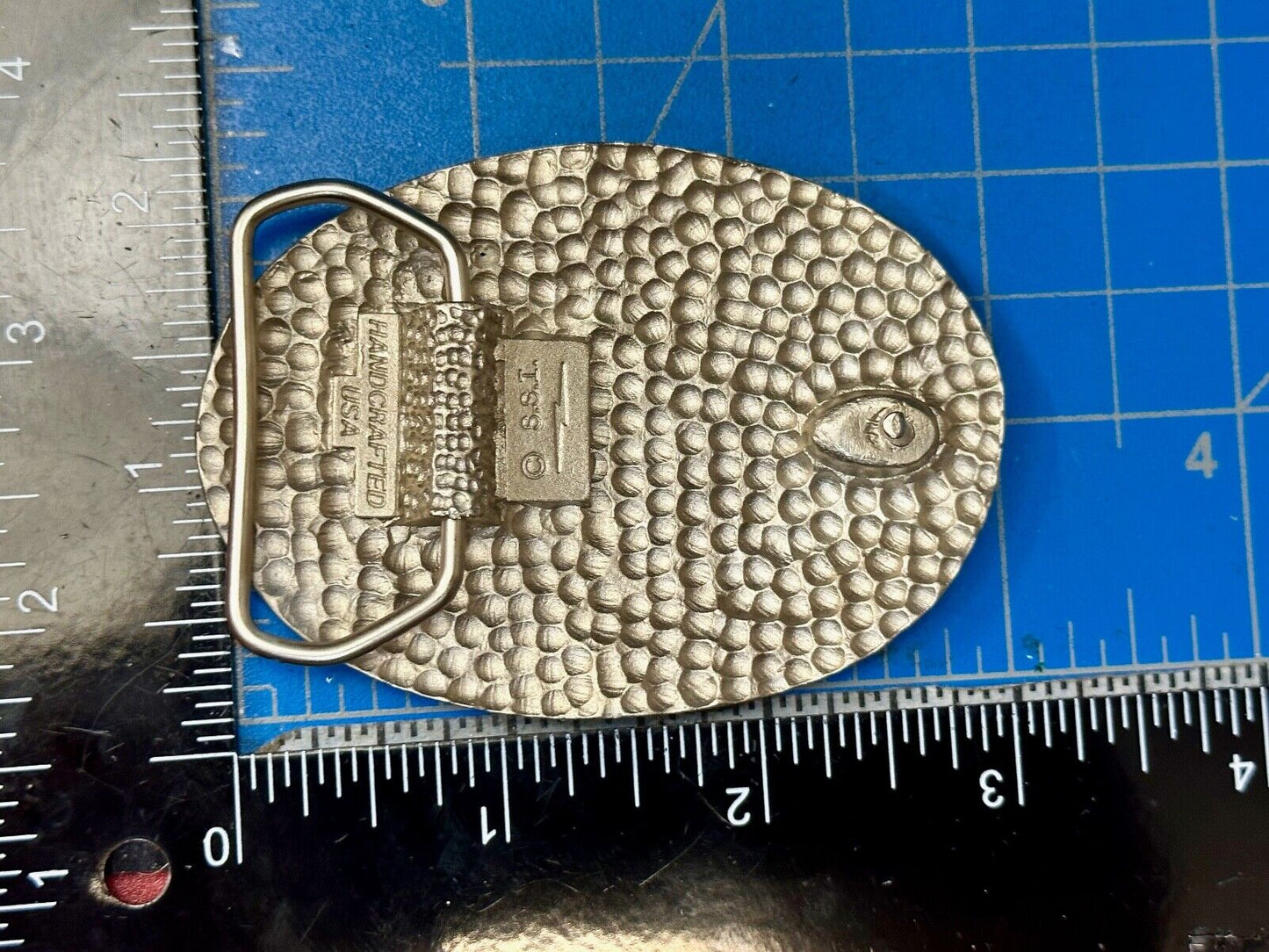 Attacking Eagle - Native American Indian Theme belt buckle Handcrafted by SSI