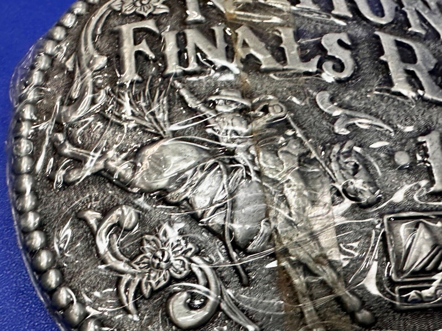 1993 Hesston National Finals Rodeo NFR Cowboys Adult Size NOS Belt Buckle by ADM