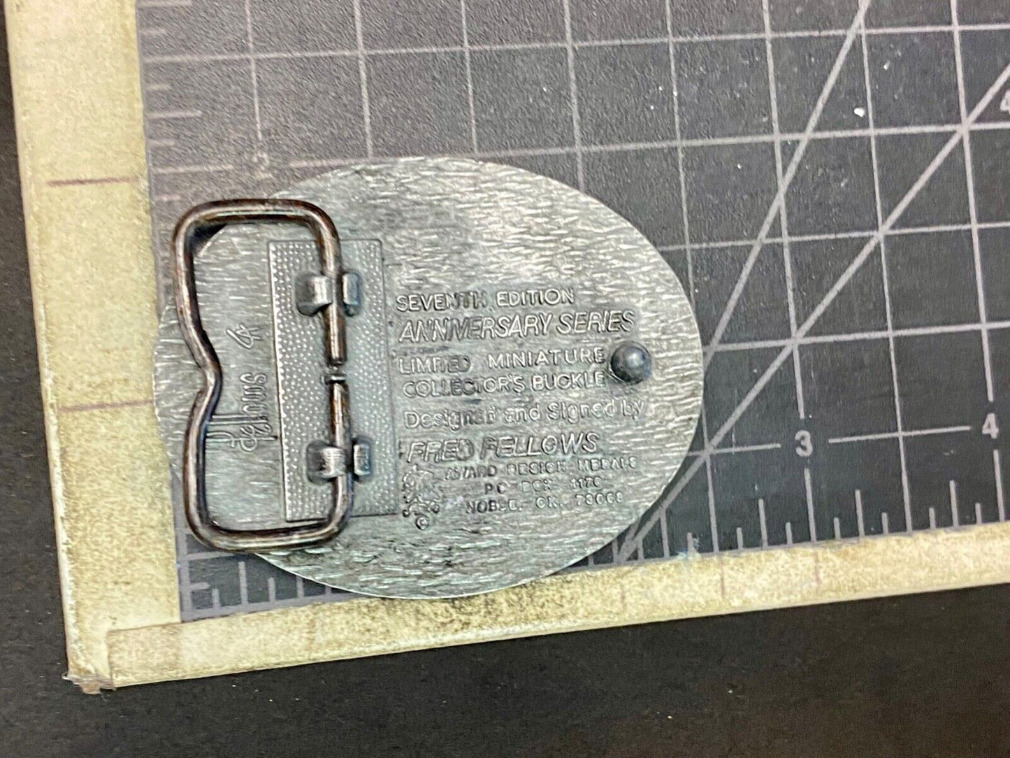 1989 Youth Size Nfr National Finals Rodeo Western Belt Buckle