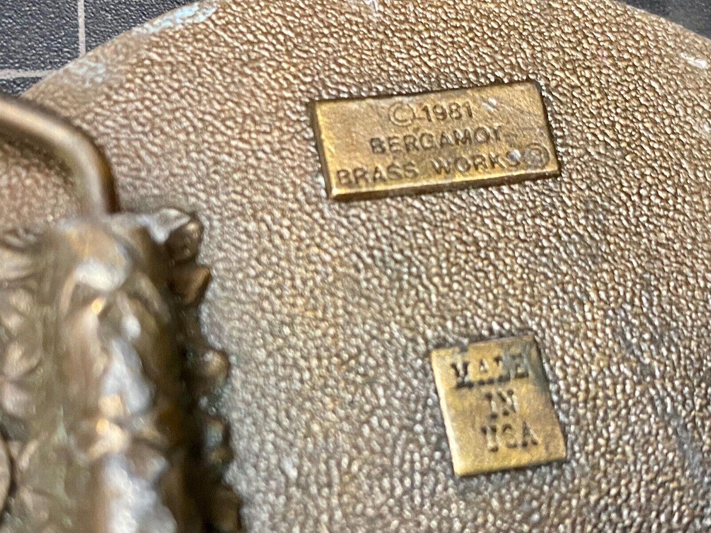 Vintage 1981 Im proud to be an American belt buckle by Bergamot Eagle and Crest