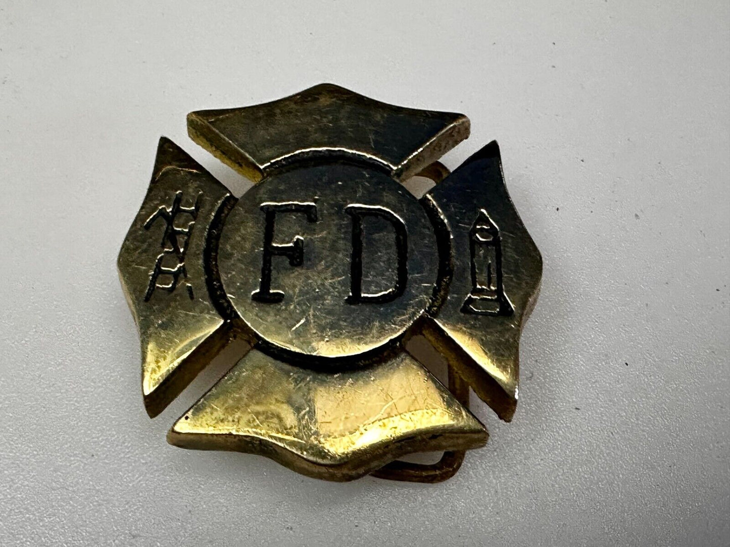 Belt Buckle fire logo